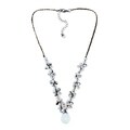 Moonstone Tears Pearl Glow Silk Thread Necklace (Thailand)