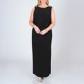 R & M Richards Women's Plus Blouson Top Evening Dress