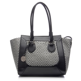 London Fog Bedford Straw Tote Bag