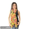 LA77 Women's Rose Print Paisley Scarf
