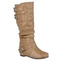 Hailey Jeans Co. Women's 'Tiffany' Round Toe Buckle Detail Boots