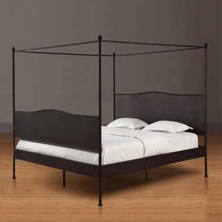 Renate Canopy Antique Brown Queen-size Bed