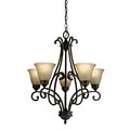 Lithonia Lighting 'Priscilla' 5-light Antique Bronze Chandelier