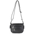 Journee Collection Women's Multi-pocket Leather Crossbody Handbag