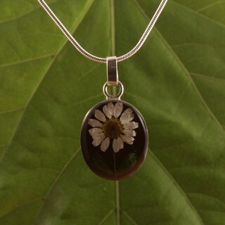 Sterling Silver Daisy Necklace (Mexico)