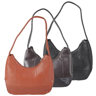 Journee Collection Women's Lambskin Leather Handbag