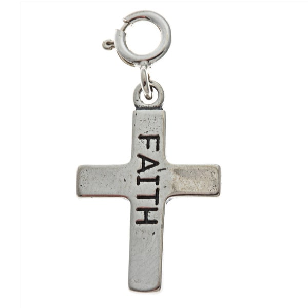 results  Charm Silver search Price cross Sterling Faith charms Cross for