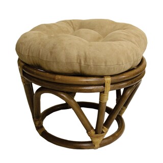 International Caravan Round Cushioned Ottoman