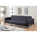 Abbyson Living Valentino Charcoal Grey Fabric Sofa Bed