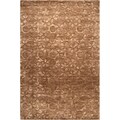 Hand-crafted Solid Floral Ohio Wool Rug