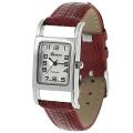 Geneva Platinum Women's Mother of Pearl Lizard Pattern Strap Watch
