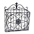 Wrought Iron Black Wall-mount Magazine Rack