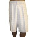 Ashworth Men's Flat Front Plaid Shorts