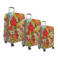 Olympia Blossom 3-piece Fashion Hardside Spinner Luggage Set