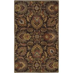 Hand-tufted Grand Chocolate Wool Rug (5' x 8')