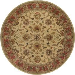 Hand-tufted Vault Beige Wool Rug (9'9 Round)