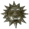 Recycled Steel Drum 8-inch Happy Sun Wall Art (Haiti)