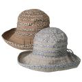 Adi Designs Women's Floral Trim Accent Bucket Hat