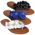 Journee Collection 'Morning-05' Women's Floral Accent Thong Sandals