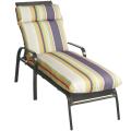Gosi Stripe All-weather Outdoor Dark Grey Lounge Chair Cushion