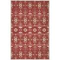 Hand-hooked Chelsea Styles Red Wool Rug (7'9 x 9'9)
