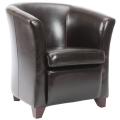 Madison Brown Leather Club Chair