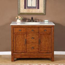 Bathroom Sink Cabinet on Exclusive Marble Stone Top 42 Inch Single Sink Cabinet Bathroom Vanity