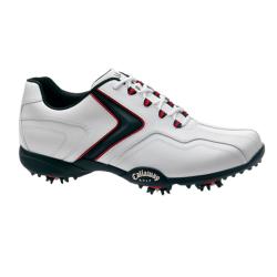 Callaway Men's Chev LP White/ Black/ Red Golf Shoes