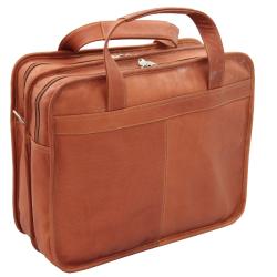 Vaquetta Handcrafted Lush 14-inch Top-grain Leather Briefcase