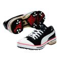 Puma Men's Club 917 Ribbon Black/ White/ Cherry Tomato Golf Shoes