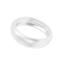 NEXTE Jewelry Silvertone Frosted Satin Finish Wedding-style Band