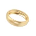14k Gold Overlay Frosted Satin Finish Wedding-style Band