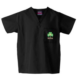 Gelscrub Unisex Black Notre Dame Irish Scrub Top