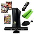 XBOX 360 Slim 4GB 3 Game Kinect Bundle with Accessories & Yoga Mat
