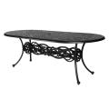 Aluminum 84" Oval Royal DiningTable