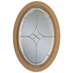 Century Primed Fixed Tempest Design Oval Window