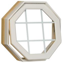 Century White Clad Operating Clear GBG Insulated Glass Octagon Window