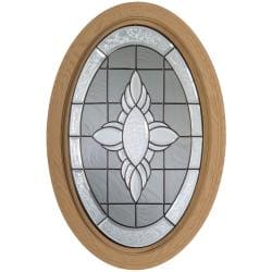 Century Primed Fixed Victorian Design Oval Window