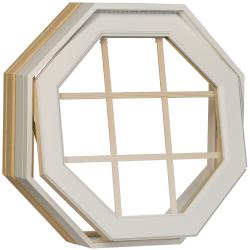 Century White Clad Operating Insulated Glass Octagon Window