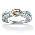 Isabella Collection Platinum/ Silver 1/6ct TDW Diamond Ring (H-I, I2-I3)