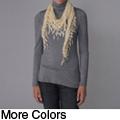 Journee Collection Women's Geometric Pattern Mesh Scarf