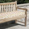 Kate 60-inch Outdoor Daisy Orange Bench Cushion with Sunbrella Fabric