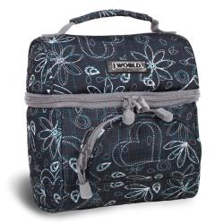 J World 'Corey' Love Letter Black Lunch Tote
