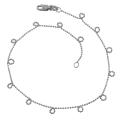14k White Gold 9-inch Diamond-cut Italian Fantasy Anklet