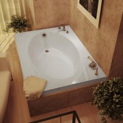 Vogue 60 x 42 White Soaker Tub