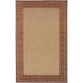 Woven Allston Indoor/Outdoor Geo Border Rug (8'8 x 12')