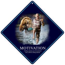 Rico Industries Motivation Metal Crossing Sign