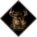 Rico Industries Deer Hunter Metal Crossing Sign