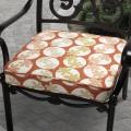 Kate Daisy Orange Outdoor Cushion with P. Kaufmann Fabric