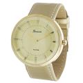 Geneva Platinum Women's Gold Simulated Patent Leather Watch